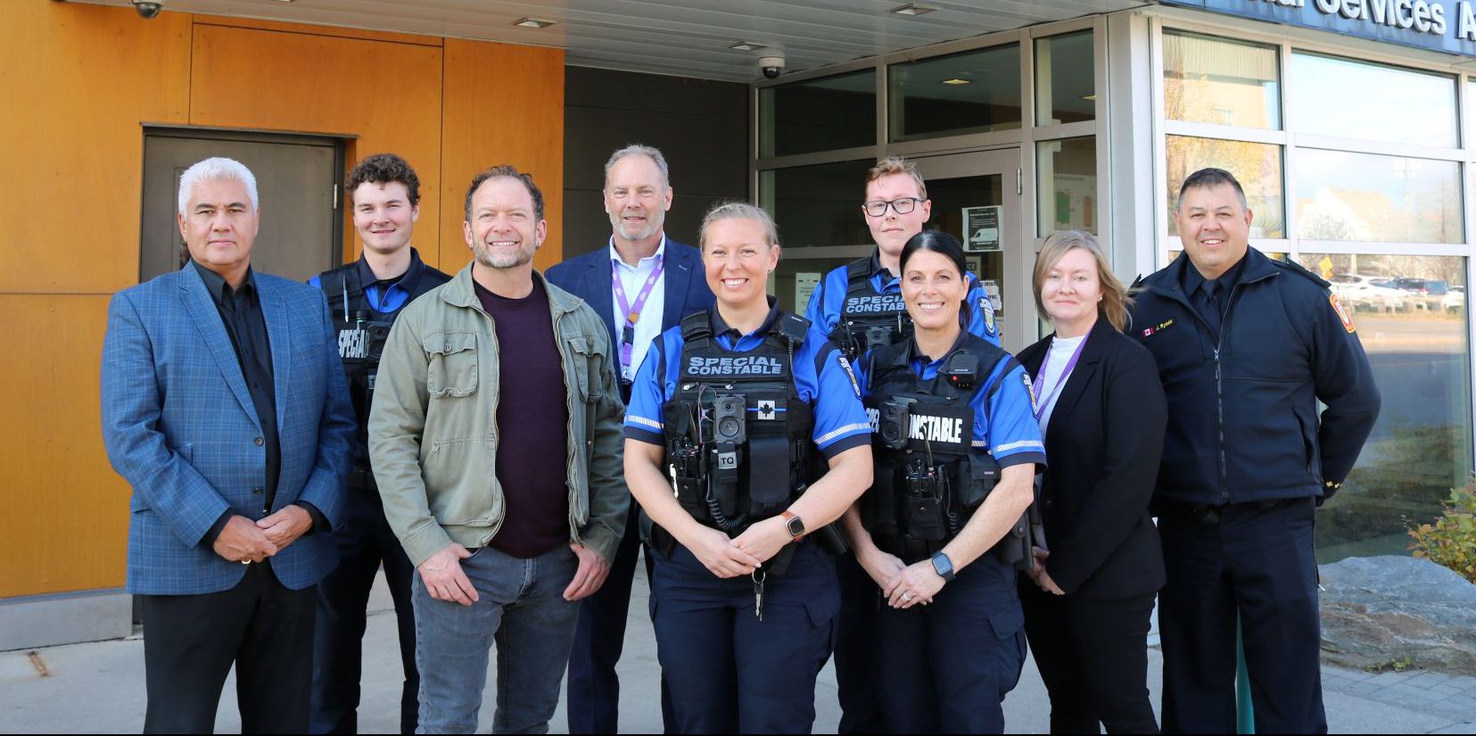 Housing Safety Unit - Chief Darcy Fleury, Inspector Jason Rybak, T B D S S A B staff and Special Constables